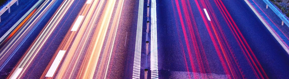 Motorway at night